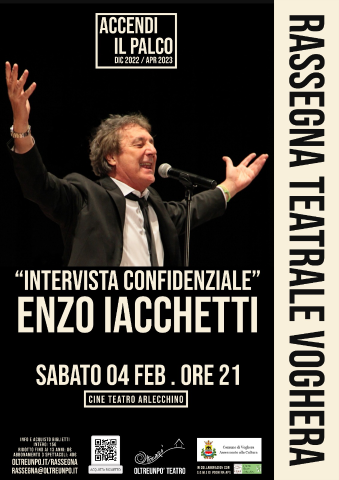 "Intervista confidenziale" Enzo Iacchetti Sabato 4 Febbraio