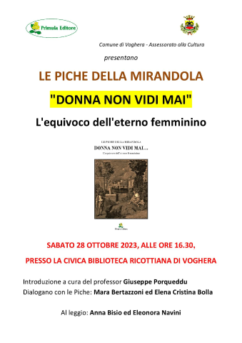 bozza locandina - presentazione Biblioteca Voghera - 28 ottobre 2023