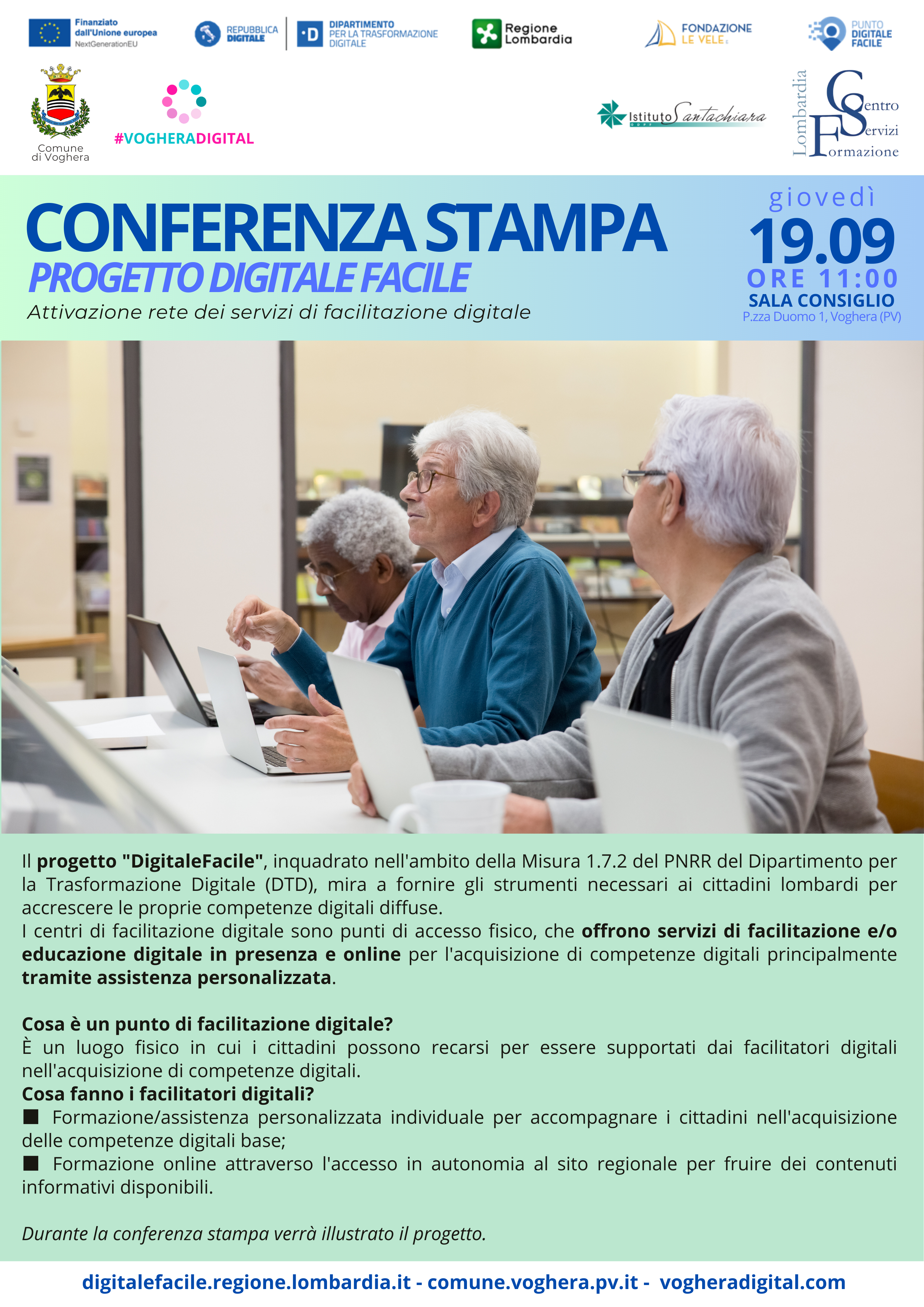 Conferenza Stampa - Presentazione del progetto "Digitale Facile"