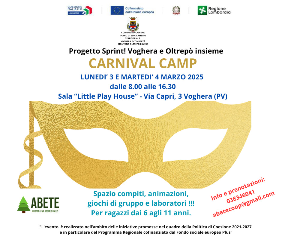 Progetto Sprint! Voghera e Oltrepo' Insieme