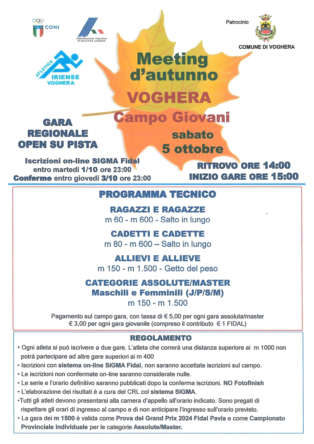 Meeting d'Autunno 2024