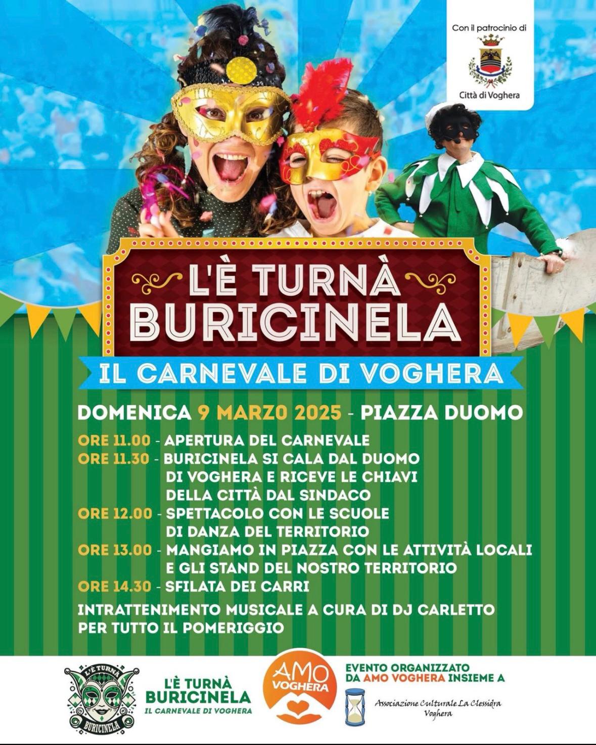 L 'é turnà Buricinèla - Il Carnevale di Voghera